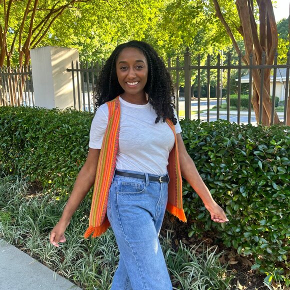 Cracker Jax Striped Orange Vest - Picture 10 of 10